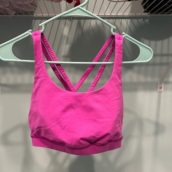 Lululemon Pink Women's Sports Bra - Picture 2 of 7